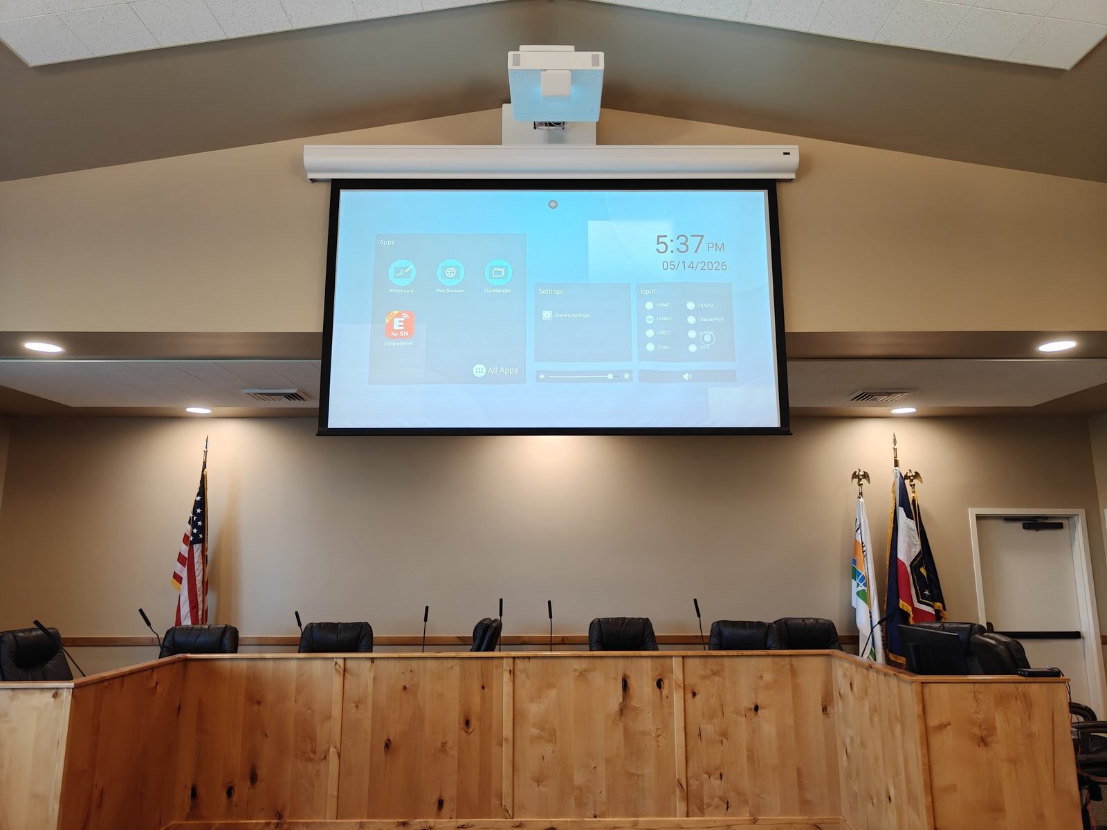 Marriott-Slaterville council chamber wide view